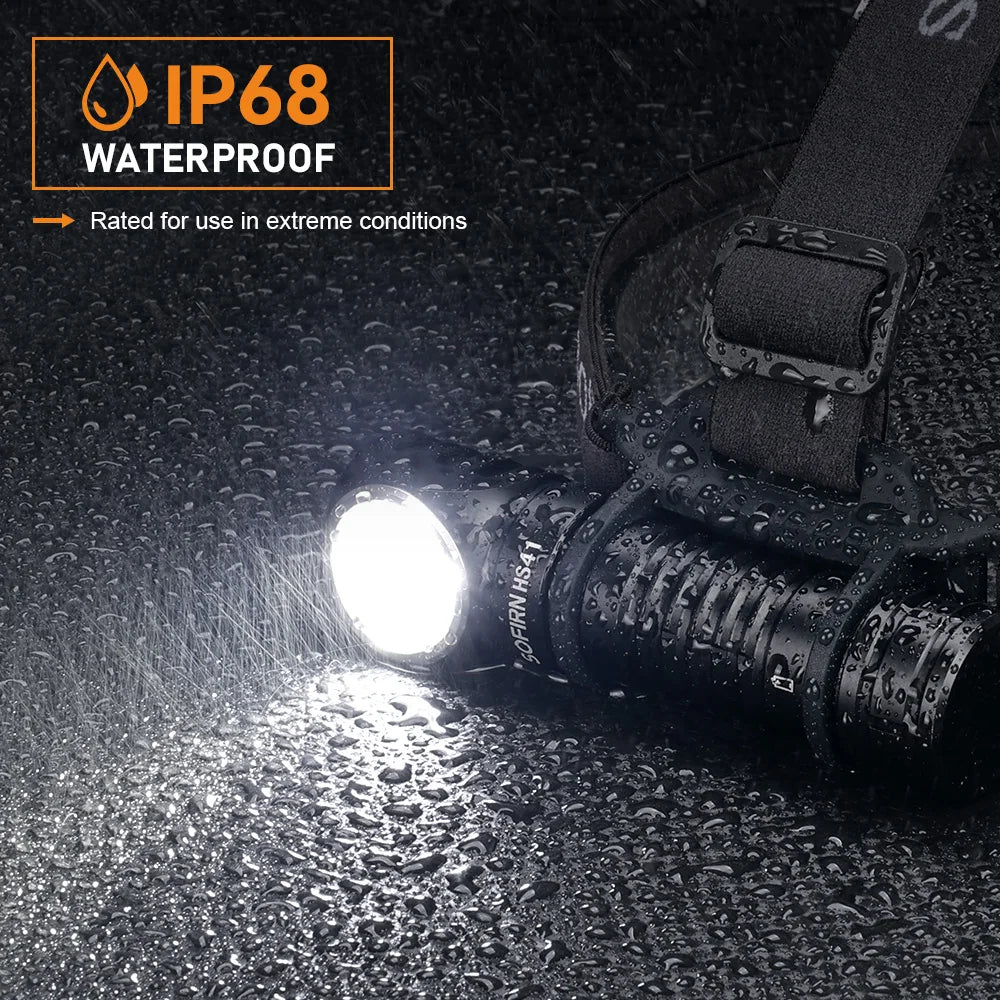 π¦ Sofirn HS41 Tactical Headlamp β 3 LEDs, 2000 Lumens, USB-C, 21700 Battery