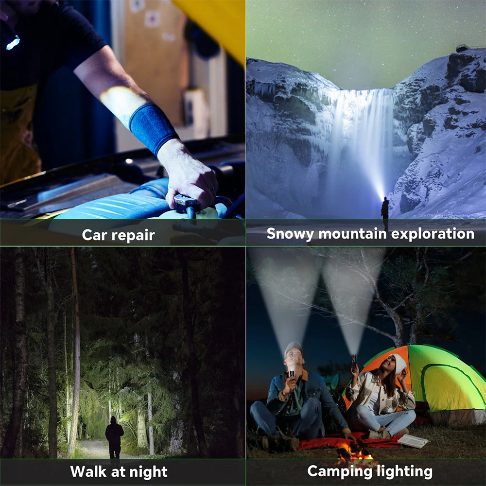 π¦ Sofirn SR12 Tactical LED Flashlight β 1450 Lumens, USB-C Rechargeable, IP68 Waterproof